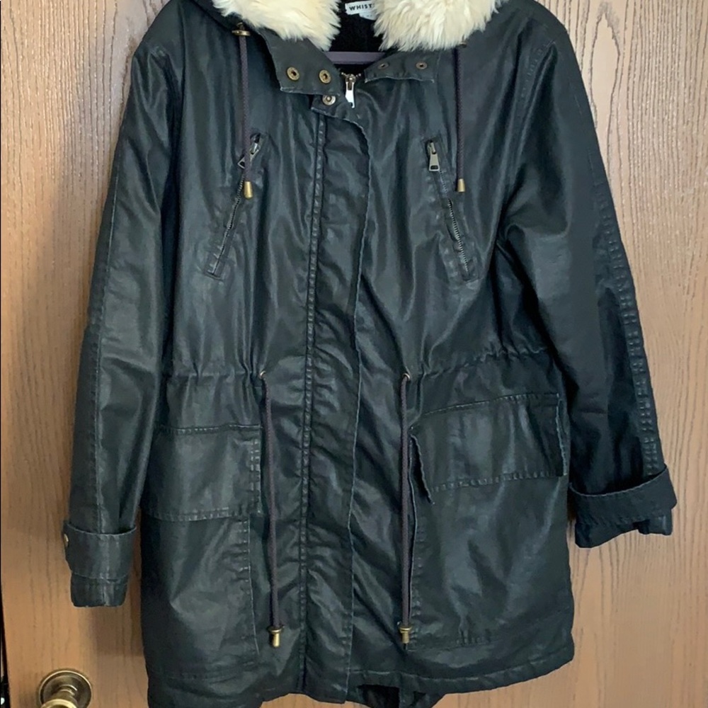 WHISTLES waxed parka size L
